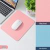 Solid Color Non-Slip Leather Mouse Pad for Girls – Small Desk Mat for Laptops & Office