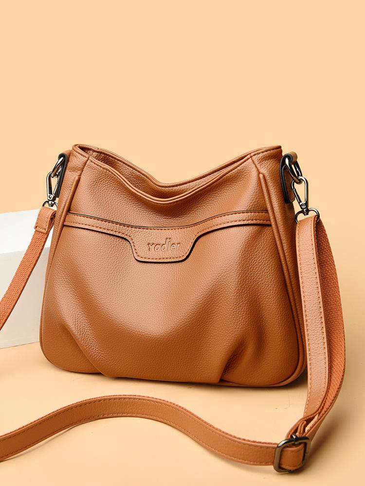 Dámská taška Tote s koženou texturou Dámská taška Podpažní taška Niche designová taška Kontrastní barva Lem