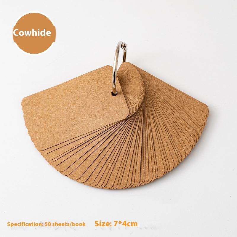 50/100Pcs Colored Blank Kraft Paper Cards Craft Cards Paper Business Message Cards Flash Card Blank For Learning Study Diy Memor