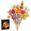 813Pcs Flowers Building Blocks Botanical Bouquet With Rose Lilie Orchid Diy Assembly Toy Preserved Flowers Decor Gift For Girl