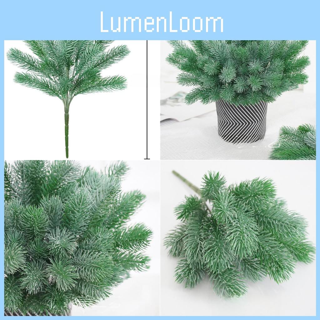 Christmas Scene Artificial Pine Needle Plastic Material Home Photography Use