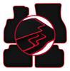 Velour Floor Mats with Red Edge For: Mini Clubman F-54 Hatchback (2015-)