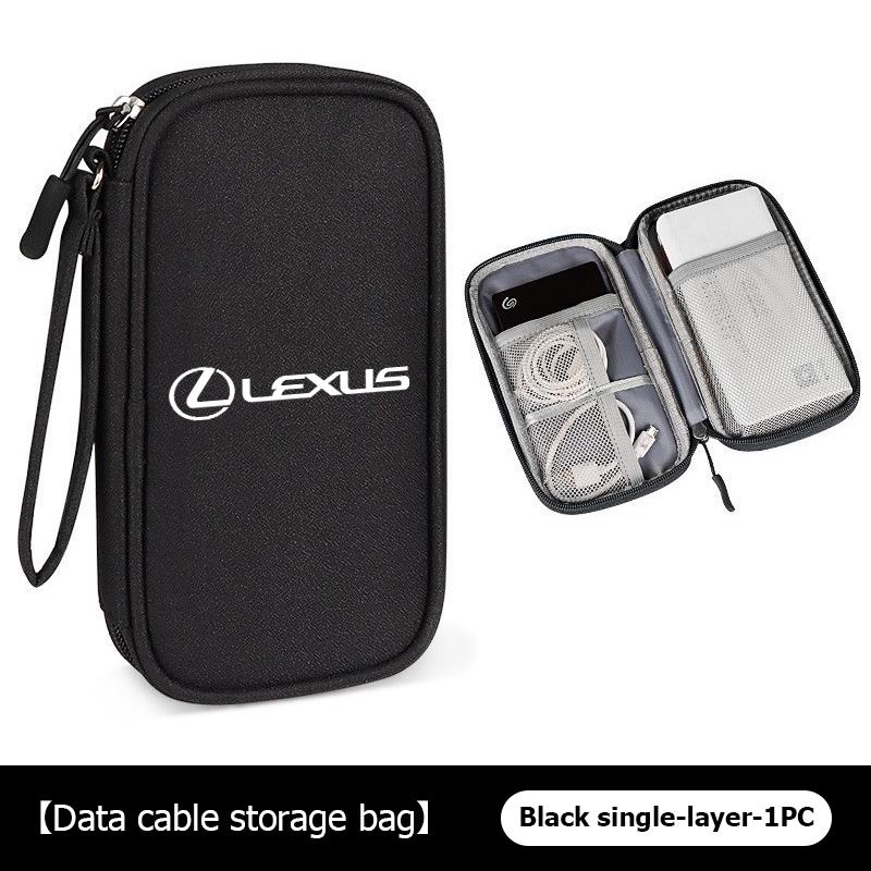 

For Lexus Portable Car driver s license Cable Gadget Card Pouch keys Storage Bag RX 300 400 460 UX 200 NX LX LS GS 330 IS 250