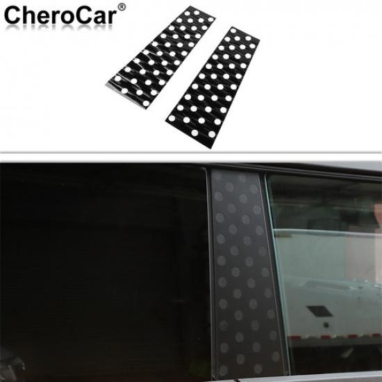 Exterior B Pillar Post Door Window Trim Cover For Ford Bronco -2025 Black