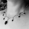 Vampyr Cameo Choker, Gotiske smykker, Victoria, Retro, Sommerfugl, Bloddråpe, Pagan, Hekseri, Alternativ, Halskjede for kvinner