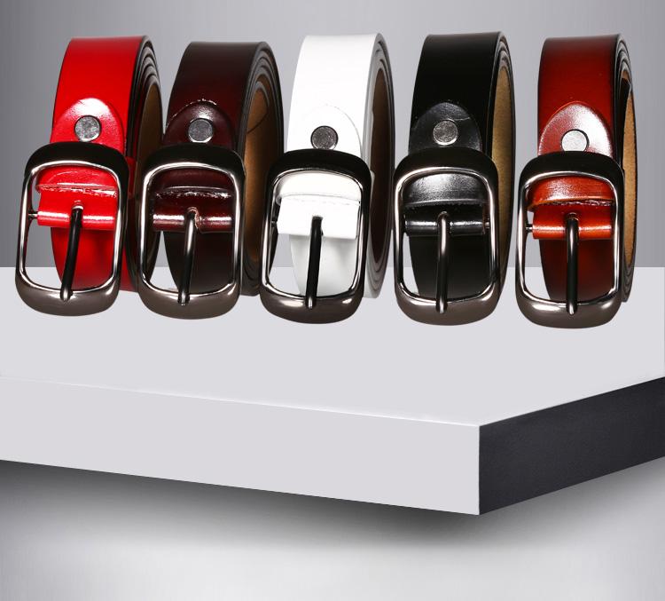 YiWu Factory Wholesale Custom Lady s Alloy Pin Buckle Belt Classic Fashion Genuine Leather Belt for Women
