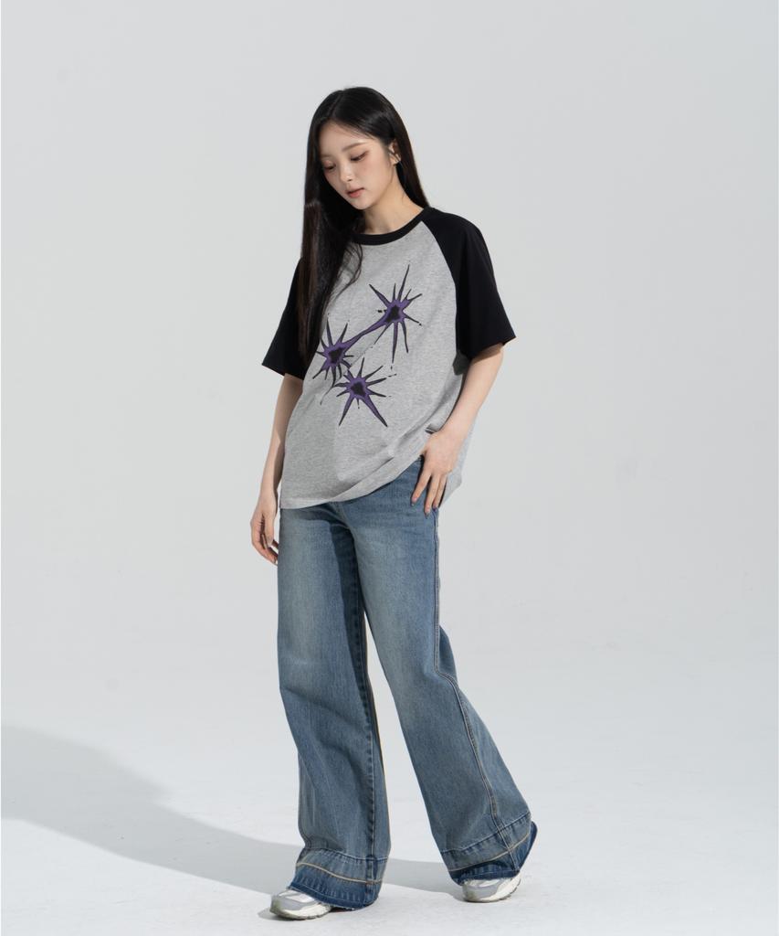 Peijeuhwaiteu [Phase_5] Flare Raglan Shortsleeves _Melange / 8802026-St20