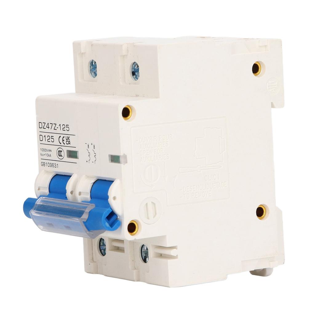 Circuit Breaker Short Circuit   Rail Installation PV Circuit Breaker 2P 1000V 125A