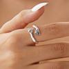 Rinhoo Romantic Love Hug Carved Hand Rings Forever Opening Finger Adjustable Hand Ring For Women Men Fashion Jewelry Gift