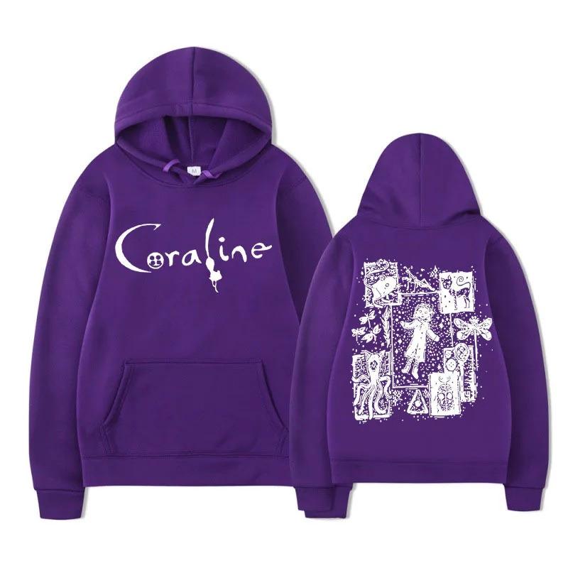 Coraline Movie Graphics Vintage Hoodie  Wint