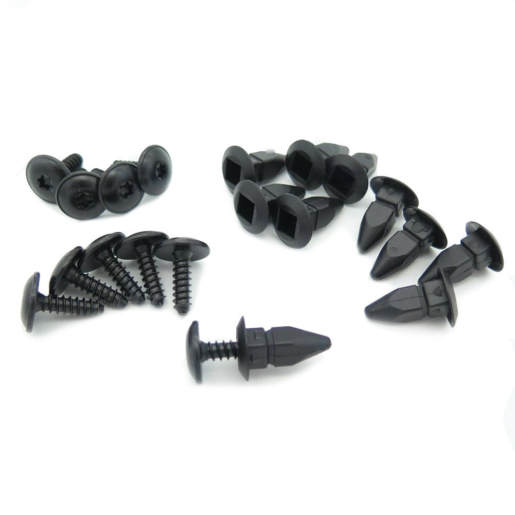 Wheel Grommet Screws 20PCS Accessory Arch Black Car Lining Parts Replacement Replaces Splashguard New Practical