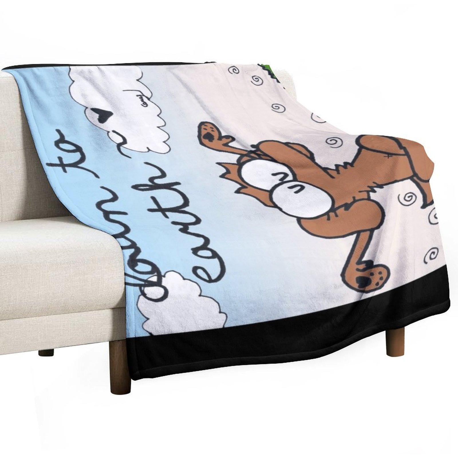 down to earth sideways Throw Blanket Softest Soft Plaid Sofa Quilt Loose Blankets 30x40in