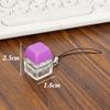 2025 New Creative Button Keychains Give To Friends Sand Sculpture Parody Decompression Pendant Luminous Keychain