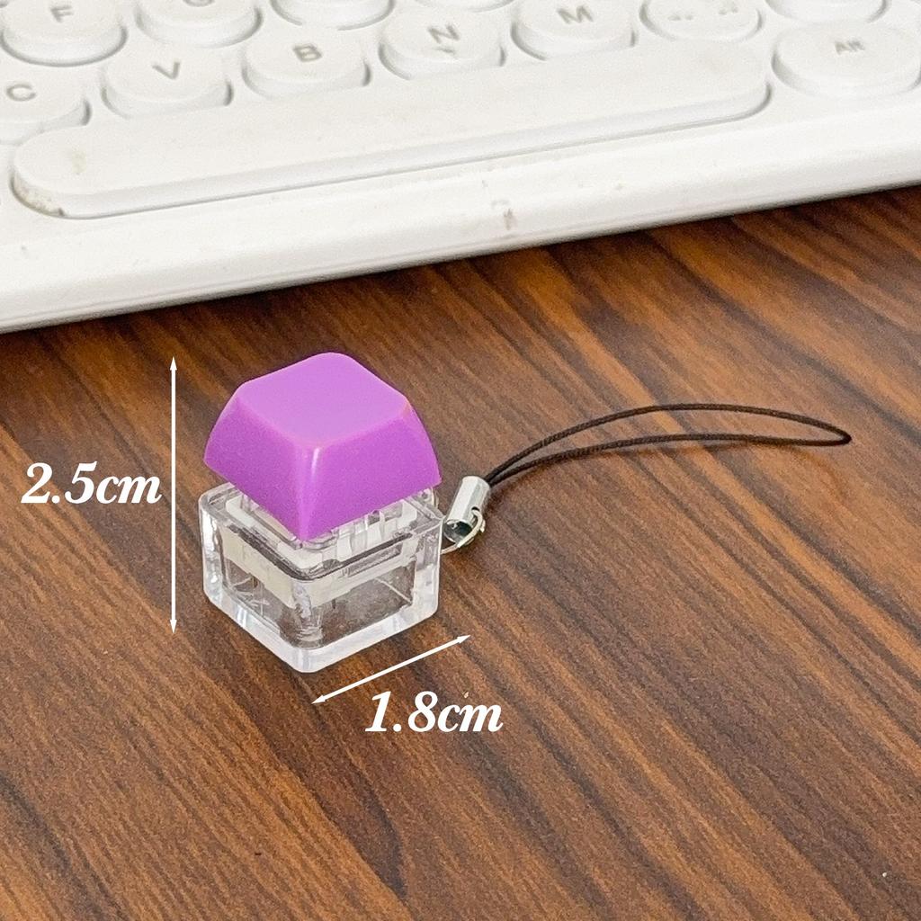 2025 New Creative Button Keychains Give To Friends Sand Sculpture Parody Decompression Pendant Luminous Keychain