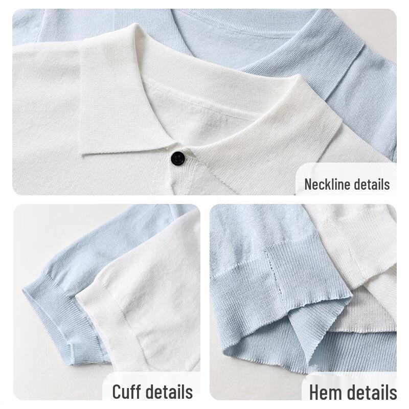 Damen Kurzarm-Polo-Strickoberteil
