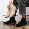 Fashion New Casual Men's Shoes Retro and Minimalist Styles Party Work or Party Outdoor Leisure Street Walking Plus Size Boots Black