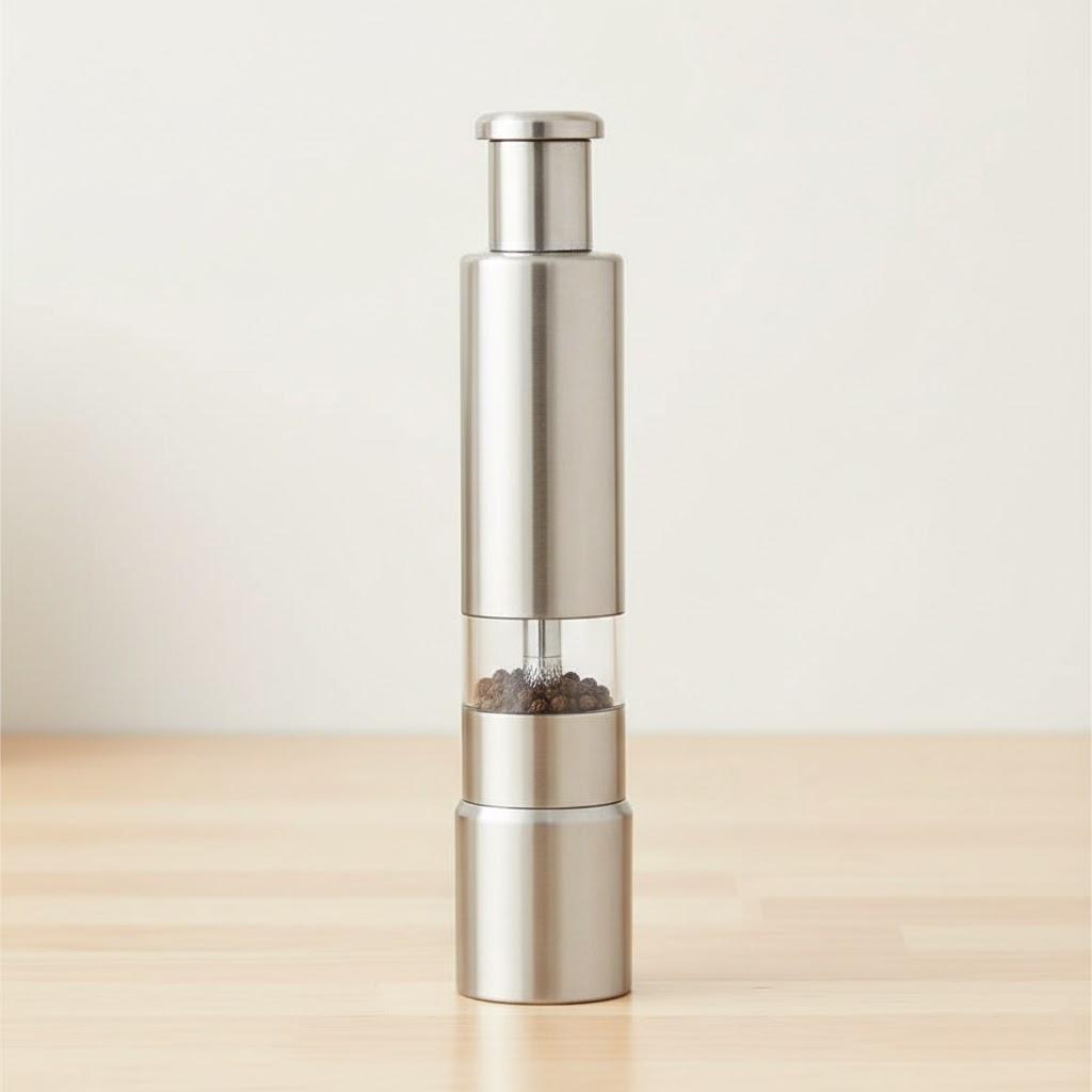 

JJYY Manual Stainless Steel Salt Pepper Spice Grinder Seasoning Mill Home Kitchen Accessories Tool срібний