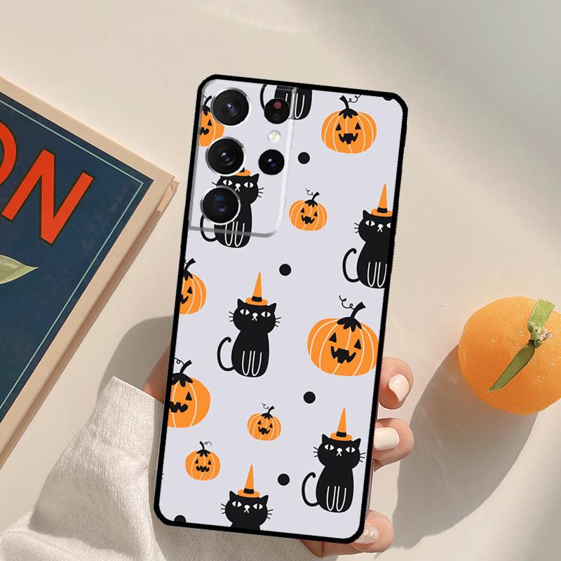 Halloween Aesthetic Phone Case For Samsung Galaxy S24 S25 S26 Ultra S20 S21 S22 S23 Plus S10 S25 FE Back Cover