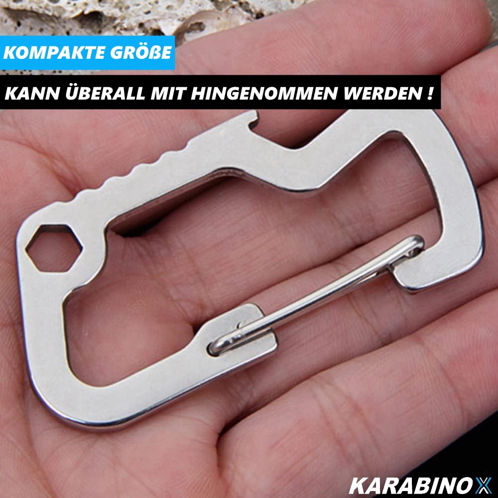 KARABINOX Multifunktionskarabiner Werkzeugkarabiner Flaschenöffner Multitool