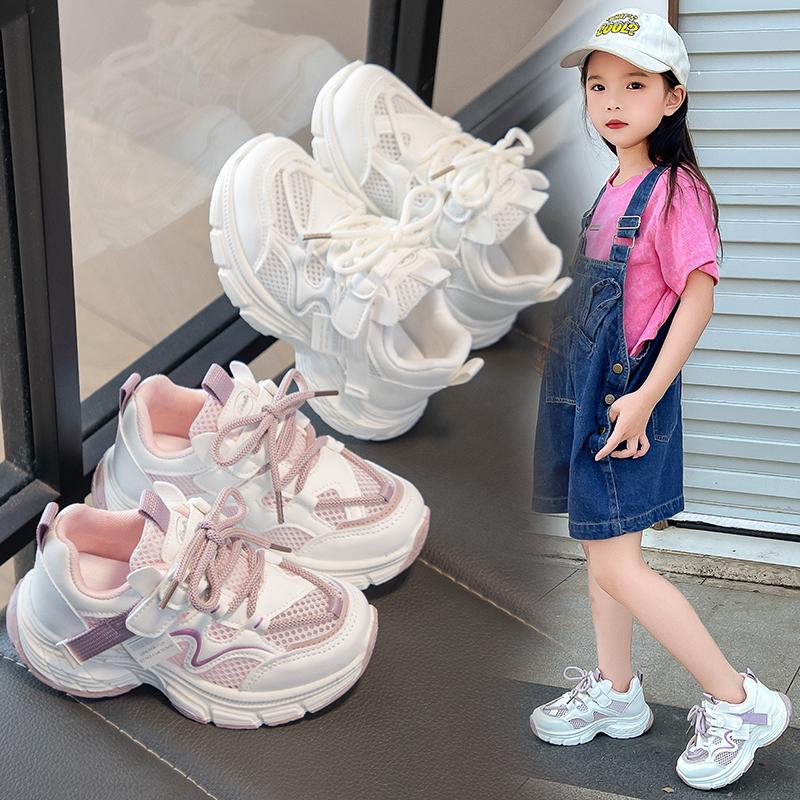 Girls Children Summer Casual Shoes Lightweight Walking School Sneakers Outdoor Playground Daily Comfort Footwear Comfort Fit