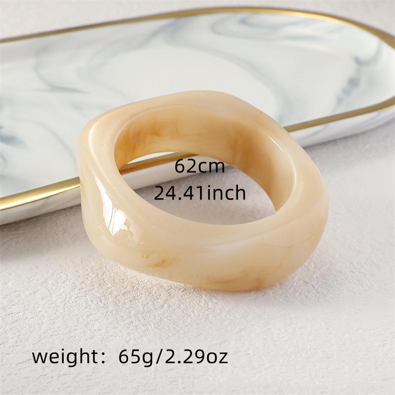 Irregular Gradient Translucent Acrylic Geometric Bangle Bracelet