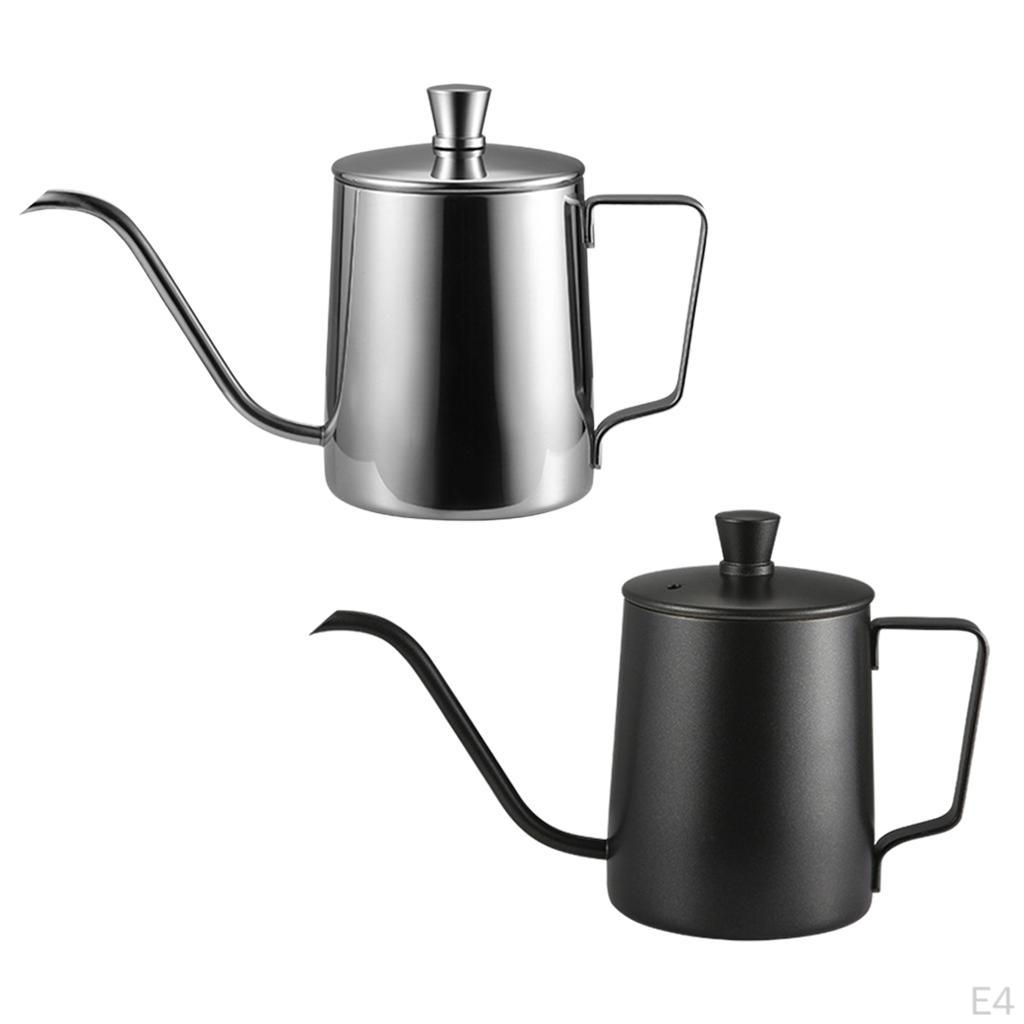 Coffee Kettle, Gooseneck Kettle Stainless Steel Spout, and tea Pot Support 350ML
