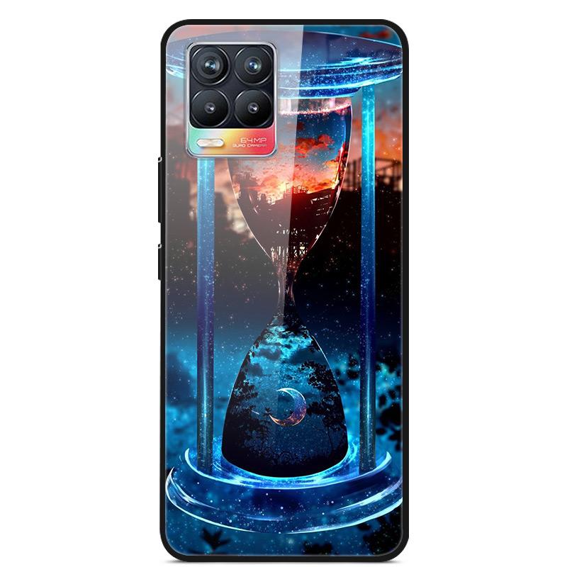 Glass Back Cover For Realme 8 Pro Case Tempered Glass Case For Realme 8 Pro 8i Realme 8 5G Phone Case Cover Realme8 5G Pro Funda