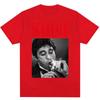 Scarface Movie Al Pacino Same Style T-shirt, Unisex Retro Hip Hop Loose Cotton Casual Streetwear Fashion T-Shirt
