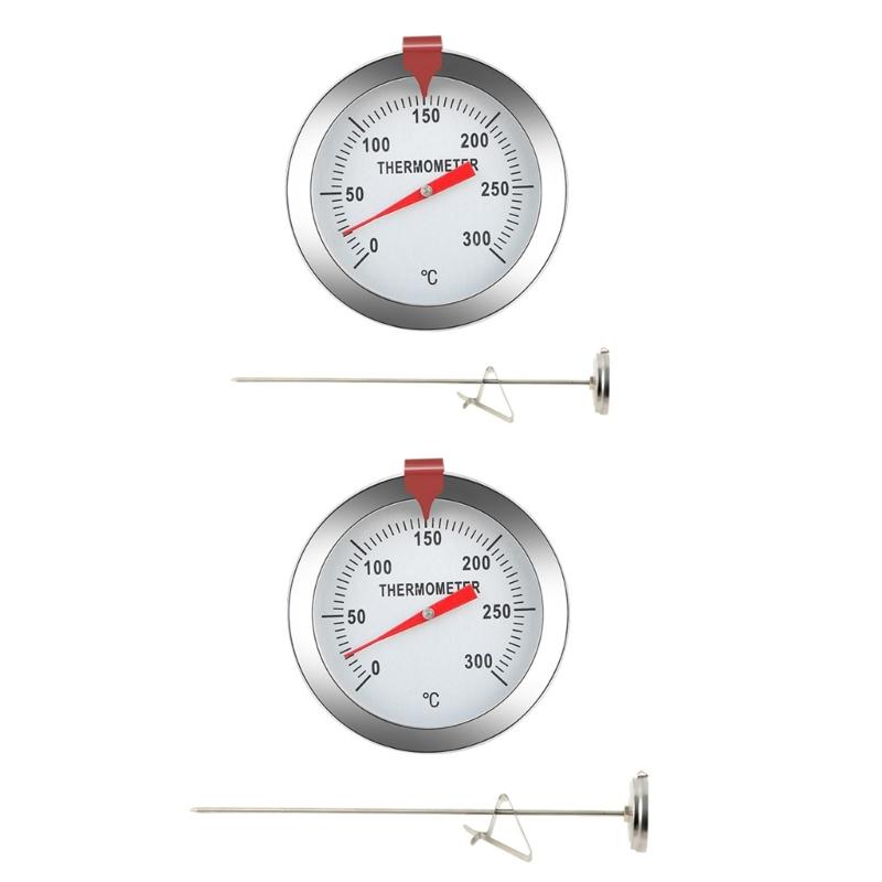 Stainless Steel BBQ Grill Temperature Gauge Barbecue Thermometer Cooking Probe