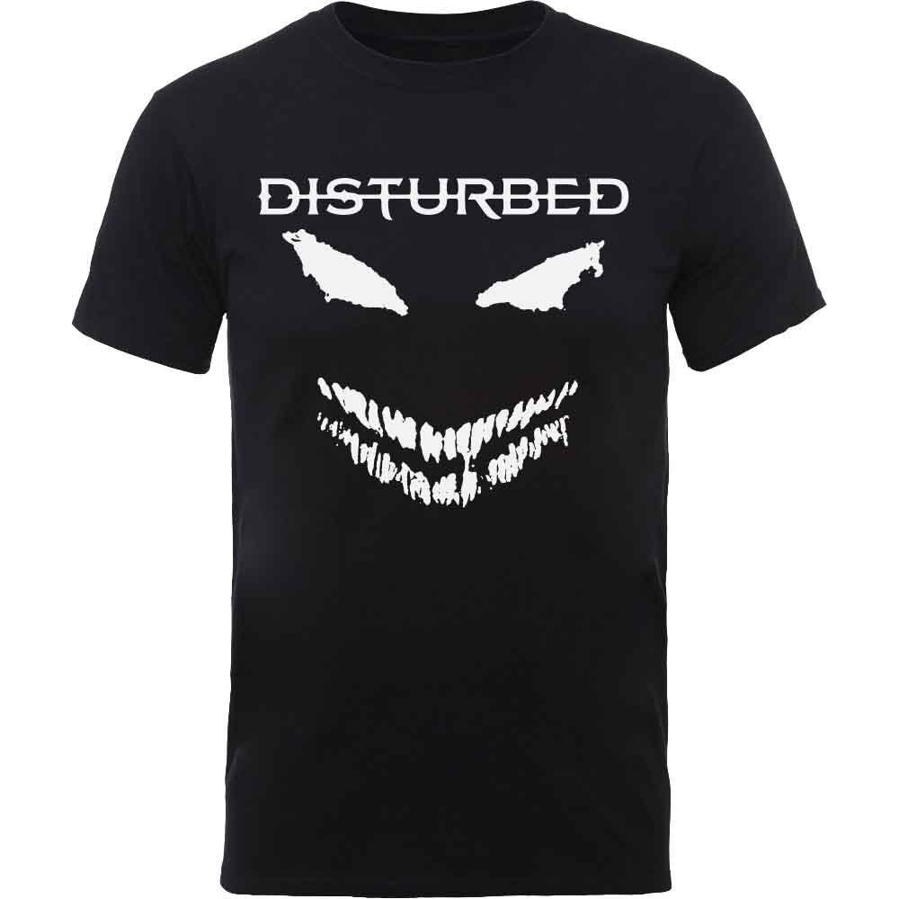 Disturbed Scary Face Candle T-Shirt Black New XXXL