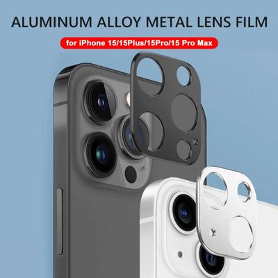 For iPhone 15 Pro Max / 15 Plus Rear Camera Lens Metal Protector Ring