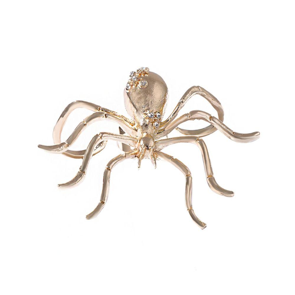 Brooch Exaggerated Spider Jewelry Set Pin Insect Ear Studs Vintage Spider Necklace  Party