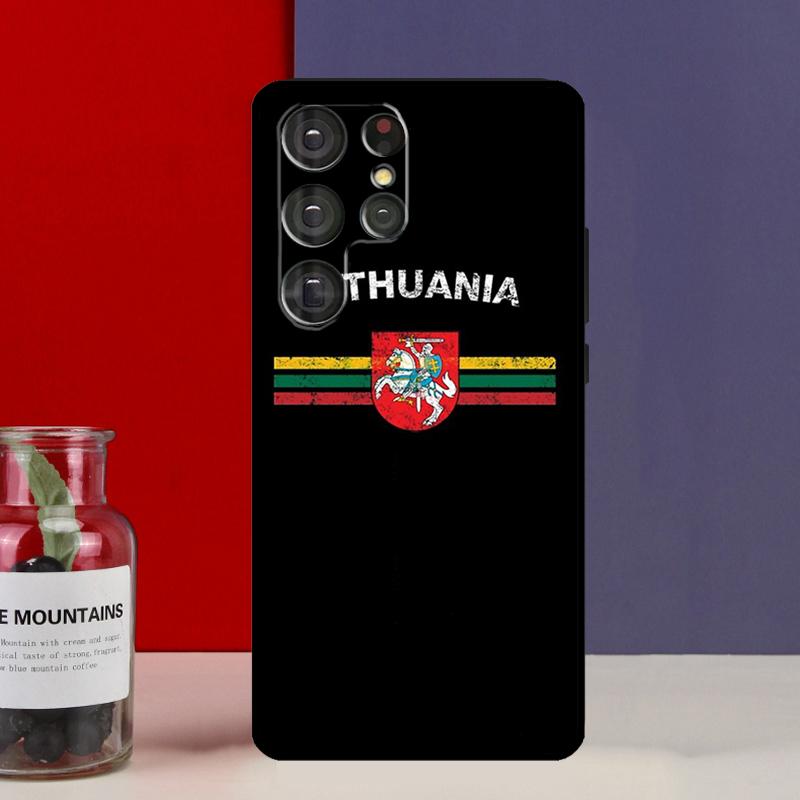 Fashion Lithuania Flag Funda Case For Samsung Galaxy S25 Ultra S9 S10 S20 S21 S22 Plus S23 FE S24 Ultra Phone Cover