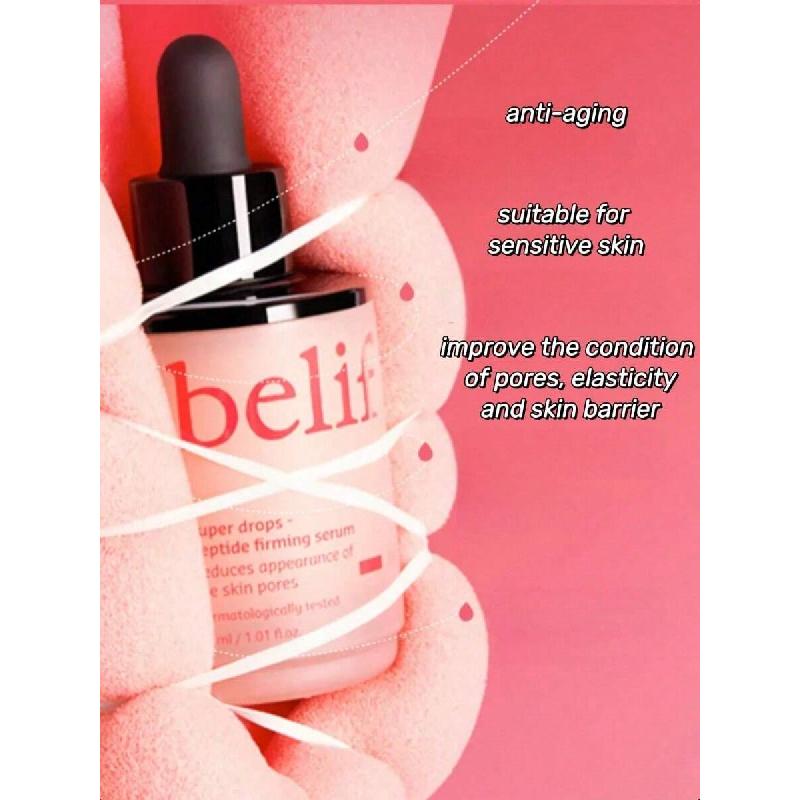 Belif Super Drops Peptide Firming Serum 30ml,Peptide, Retinol & Adenosine,Multi-Action Anti-Aging, Improves Elasticity & Pores