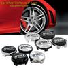 4Pcs 60mm/65mm SPORT Edition Logo Car Wheel Center Hub Caps Cover Decoration Accessories