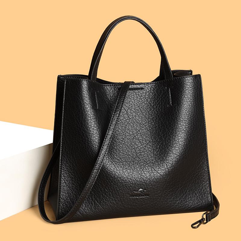 Women's PU Handbag Large Capacity Commuter Shoulder Bag