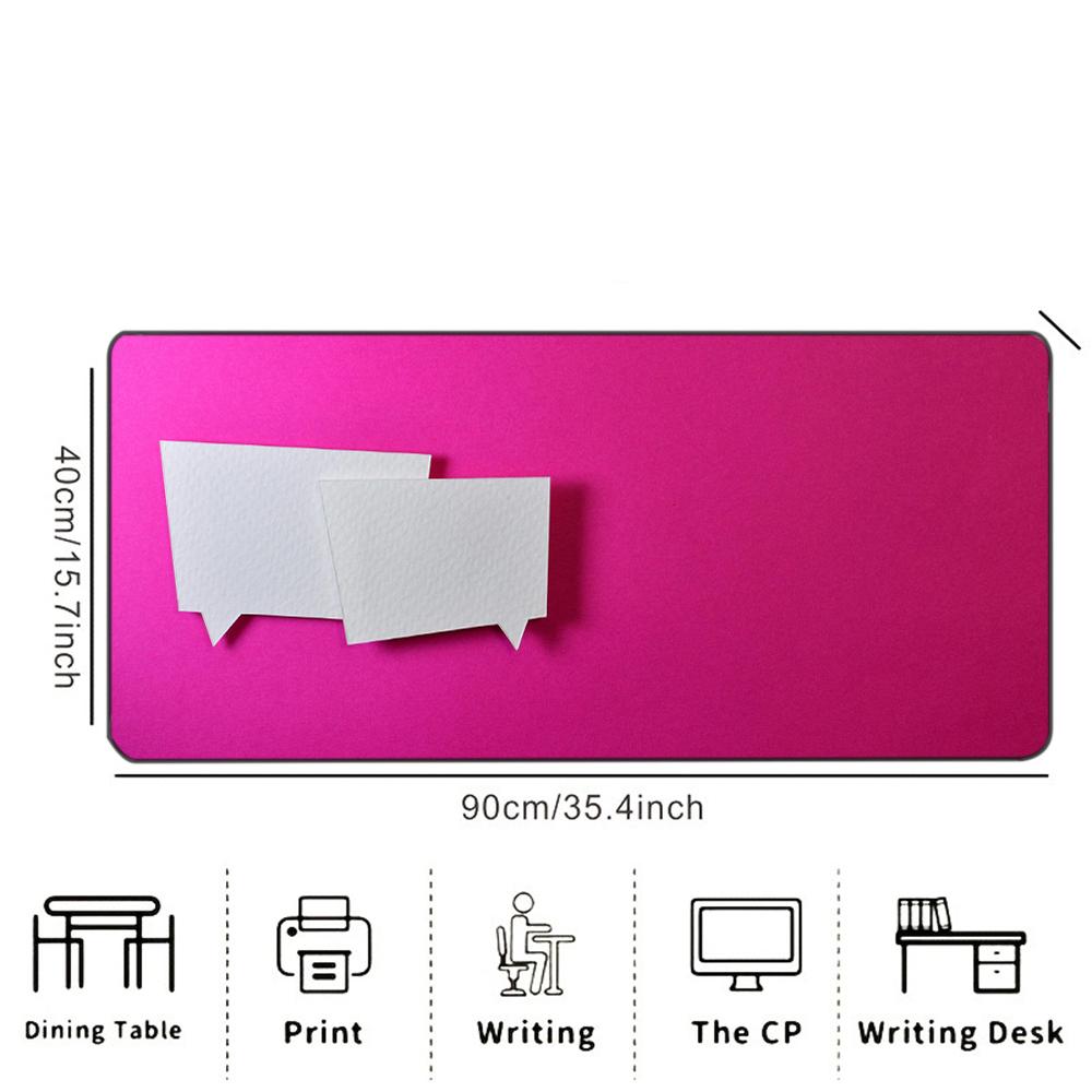 Vibrant Magenta Extended mouse pad Solid Bold Color, Smooth Surface Stylish Functional Accessory for Office & Gaming Workspaces