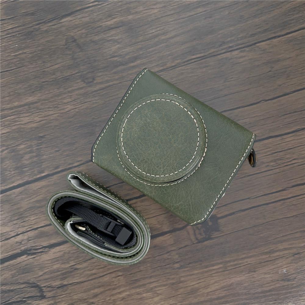 Luxury PU Leather Camera Case For Sony ZV1F ZV-1F ZV1M2 ZV1II ZV-1M2 Full Body Bag Cover With Strap