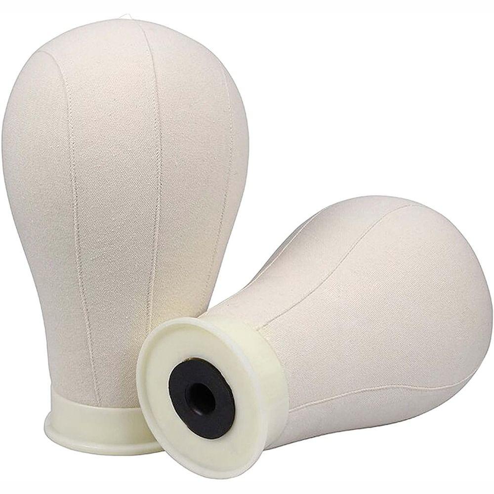 Lightweight Canvas Mannequin Head With Mount Hole Styling Mannequin Wig Display Stand Wig Making