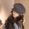New Autumn and Winter Octagonal Hat Korean Versatile Duck Tongue Beret British Style Baby Hat Women