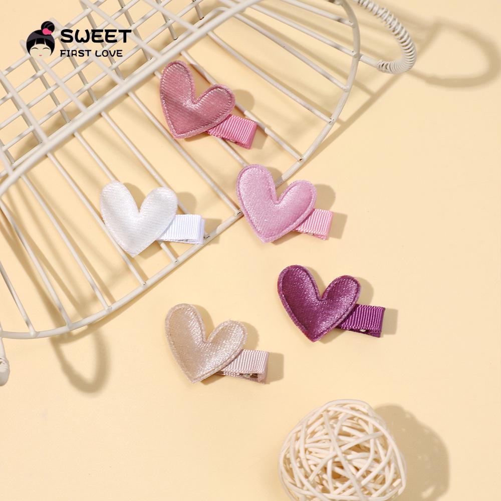 

Velvet Heart Hair Clip for Girls - Cute and Simple Hair Accessory