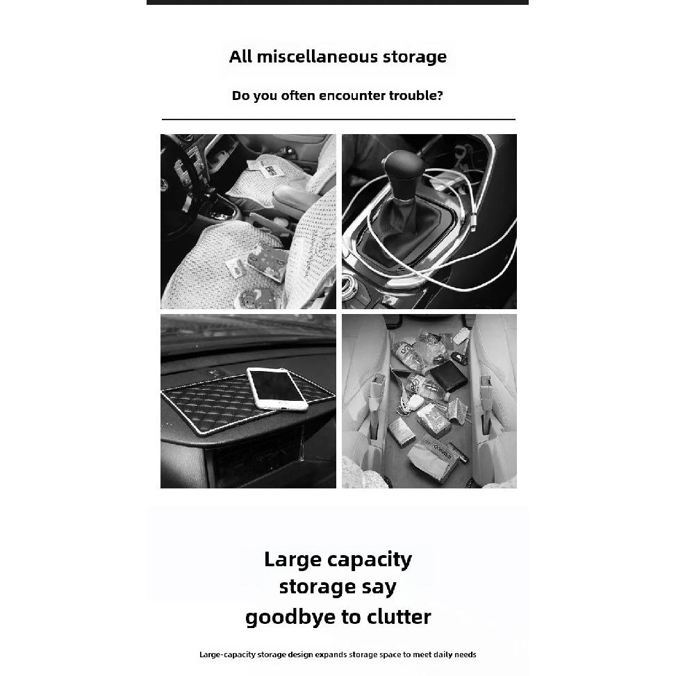 For Land Rover Range Rover Sport L494 2014~2021 Car Seat Gap Storage Box With Cup Holder Multipurpose Sundries Organizer Bag Kit
