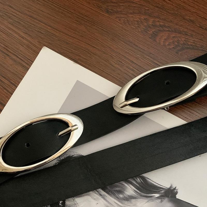 American-Style Women's Belt New Summer Design, Black Buckle, Slimming, Versatile, Waist-Defining, Casual buckle belt women