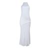 New for summer, sexy cross-neck suspender dress with split ends and long dress.