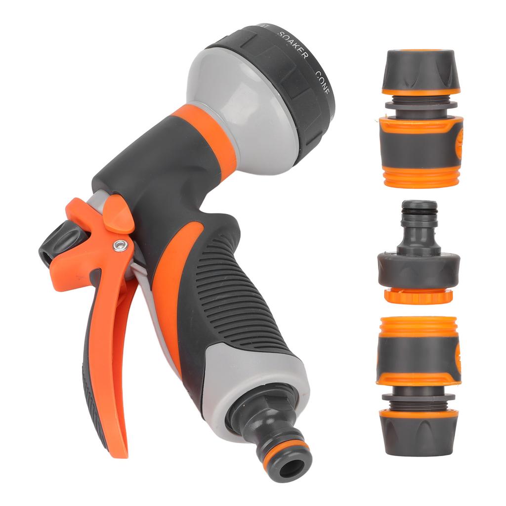 Garden Hose Nozzle Adjustable Ergonomic Tool Free Water Hose Nozzle Sprayer for Outdoor Car Washing