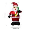 LED Inflatable Cute Air Blown Up Toy Illuminated Santa Claus Ornament Lighted Giant Model Ornament for Xmas Garden Party Decor