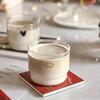 300ml Glasbecher Liebe Lächeln Wasserflasche Café Dessert Milchkaffeebecher Große Kapazität Transparent Hitzebeständig Teetasse