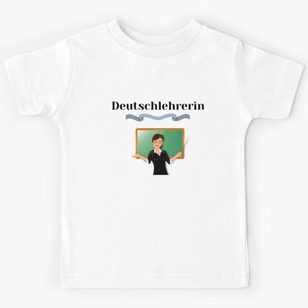 Female German Teacher Deutschlehrerin Female Deutsch Design Kids T-Shirt 120