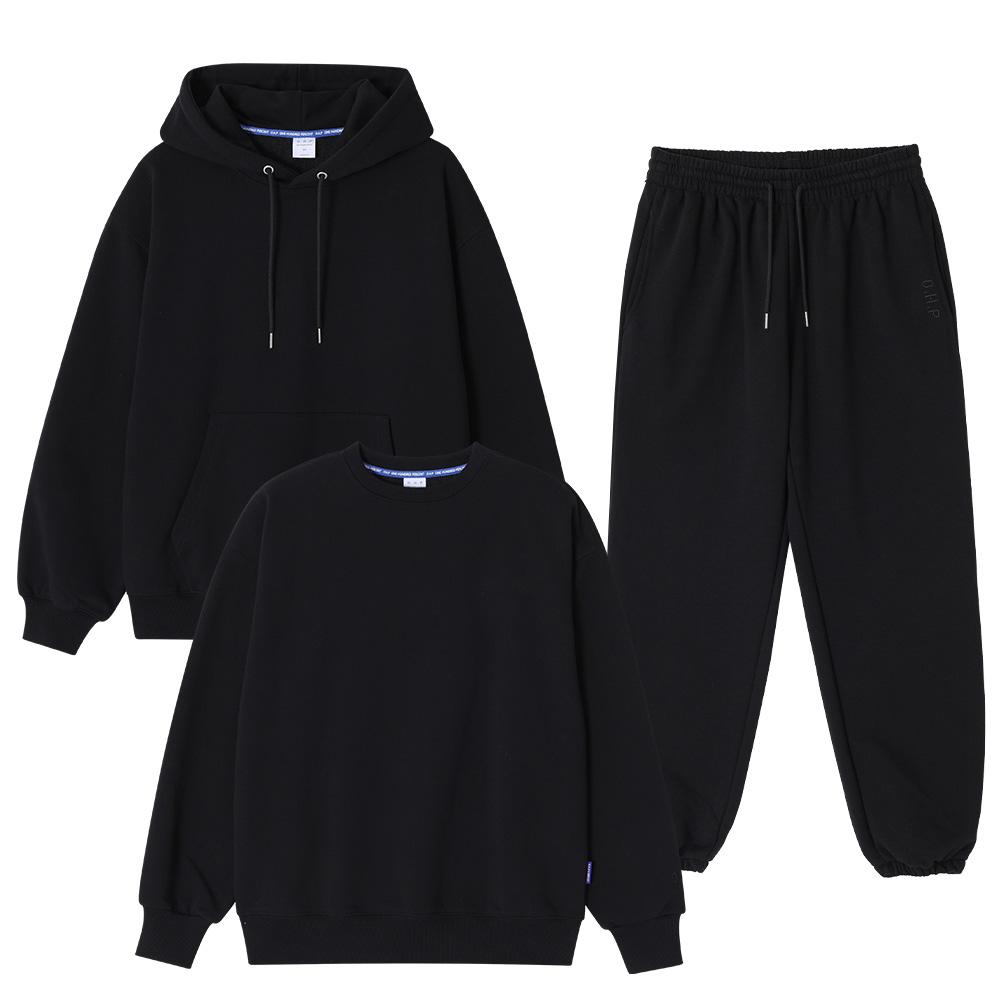 Ohp Oversized Heavy Sweatshirt + Hoodie + Jogger Pants Set 5 Colors