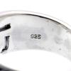 [Silver One] Sterling Silver 925 Eye of Horus Ring for Men, Size 7 (Size 17)